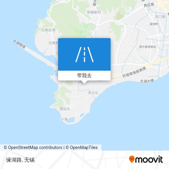 缘湖路地图