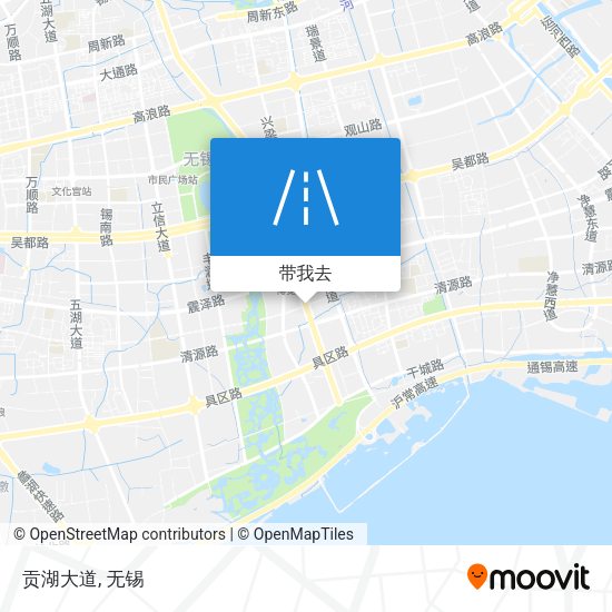 贡湖大道地图