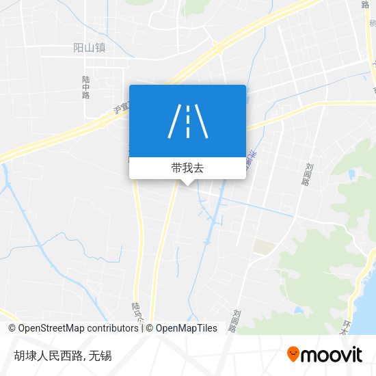 胡埭人民西路地图