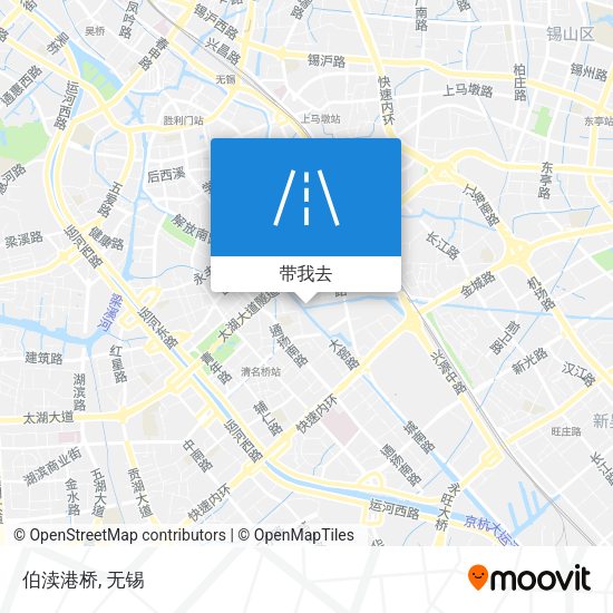 伯渎港桥地图