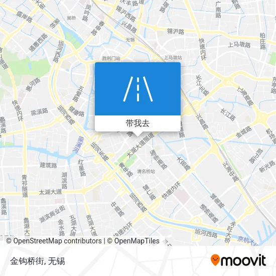 金钩桥街地图