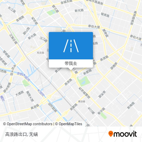 高浪路出口地图