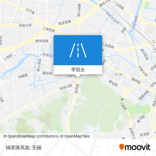钱荣路高架地图