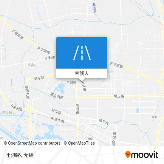 平湖路地图