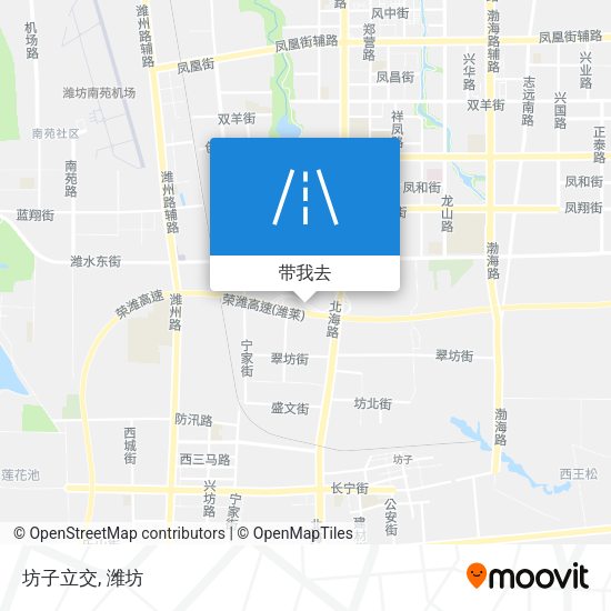 坊子立交地图