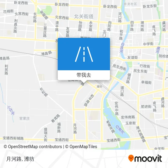 月河路地图