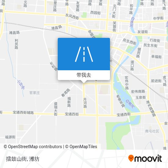 擂鼓山街地图