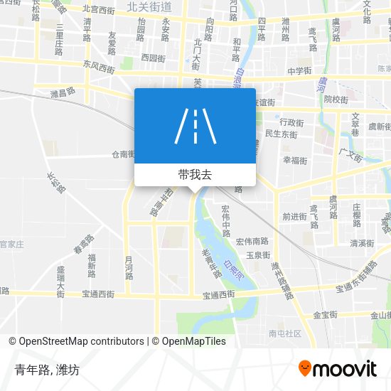 青年路地图