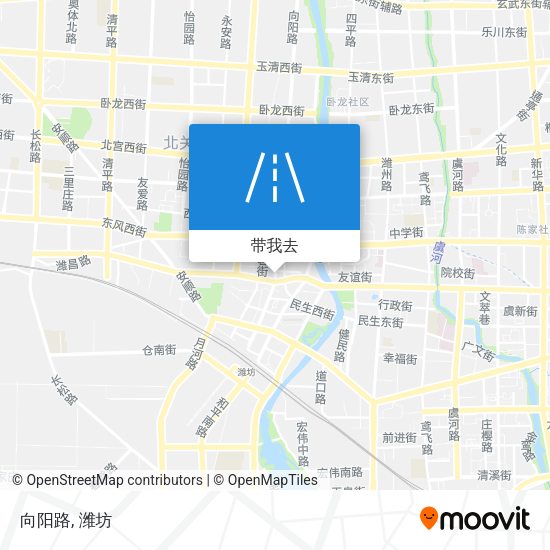 向阳路地图