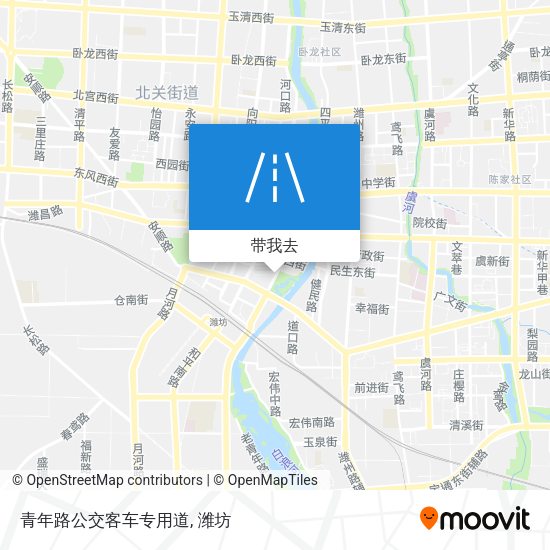 青年路公交客车专用道地图