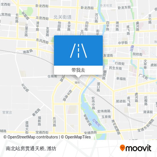 南北站房贯通天桥地图