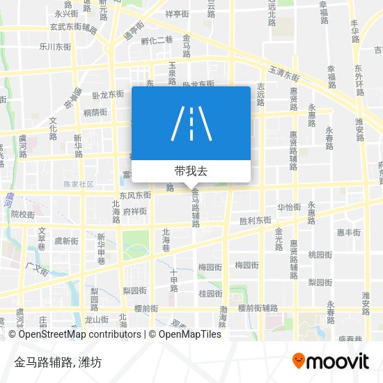 金马路辅路地图