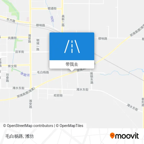 毛白杨路地图