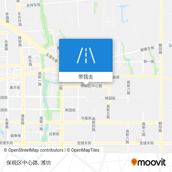保税区中心路地图