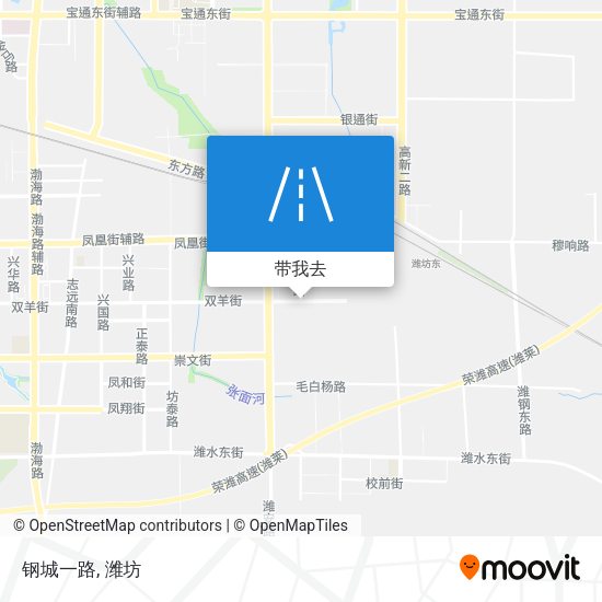 钢城一路地图