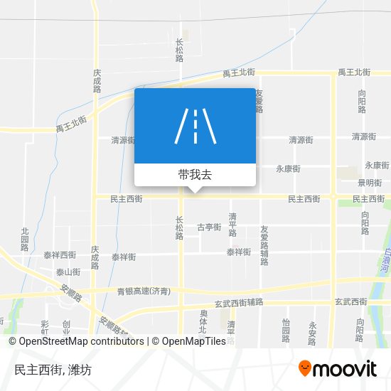 民主西街地图