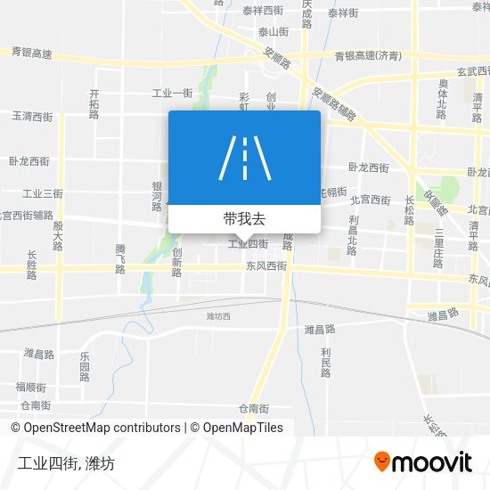 工业四街地图