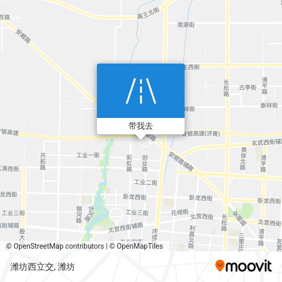 潍坊西立交地图