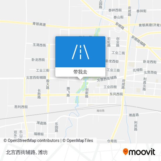 北宫西街辅路地图