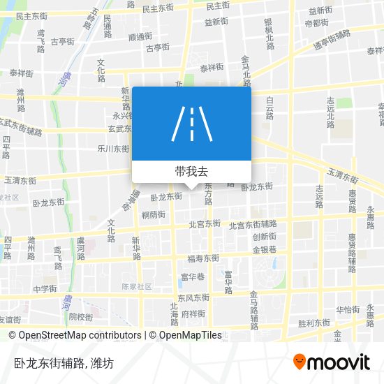卧龙东街辅路地图