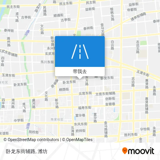 卧龙东街辅路地图