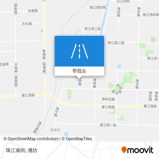 珠江南街地图