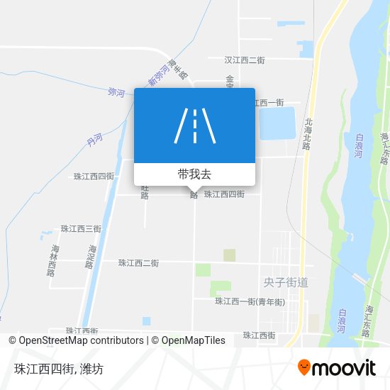 珠江西四街地图