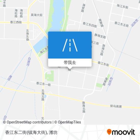香江东二街(镇海大街)地图