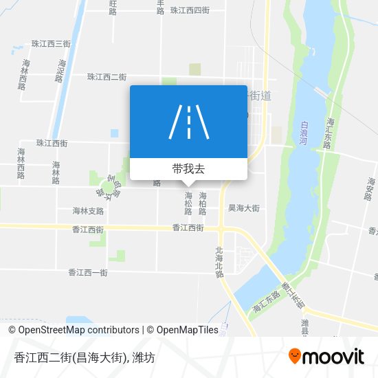 香江西二街(昌海大街)地图