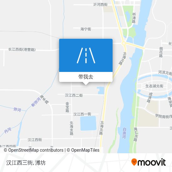 汉江西三街地图