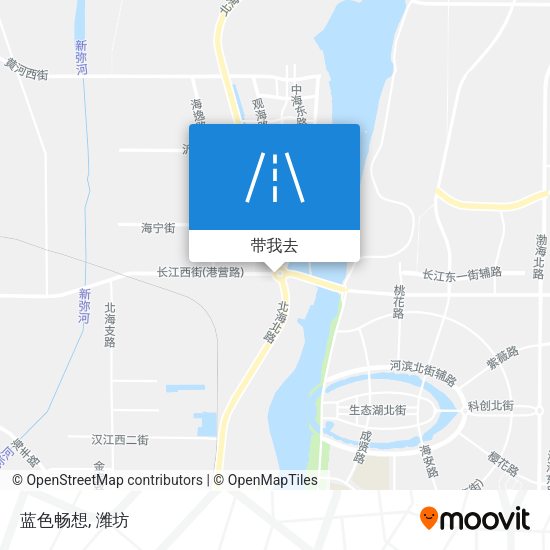 蓝色畅想地图
