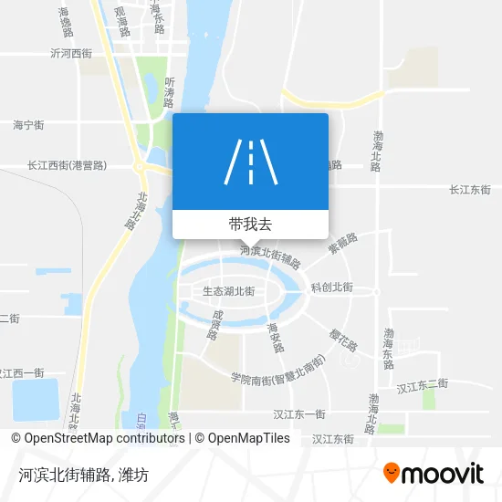 河滨北街辅路地图