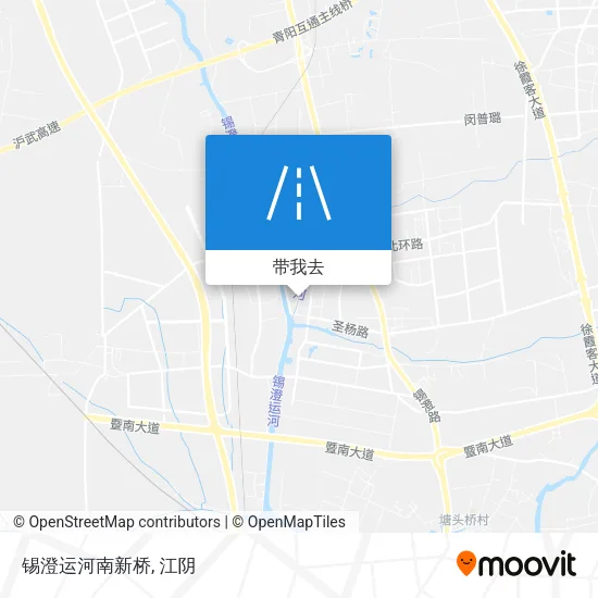 锡澄运河南新桥地图