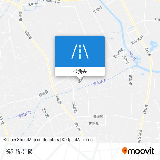祝陆路地图