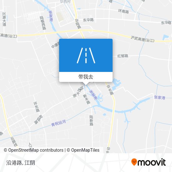 沿港路地图