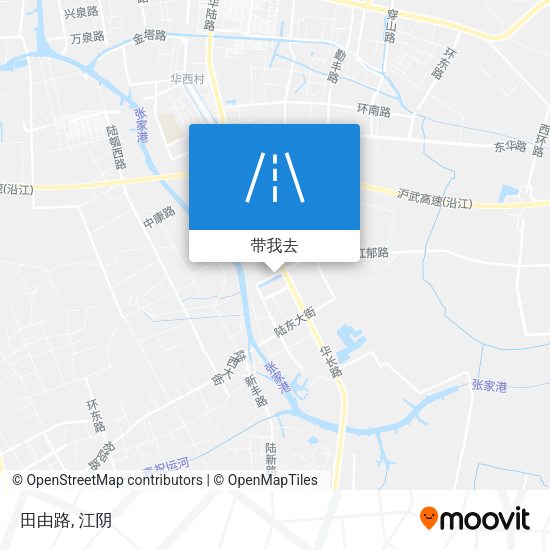 田由路地图