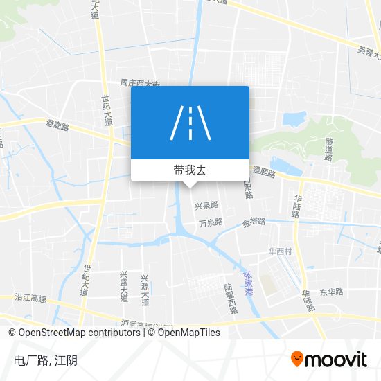 电厂路地图