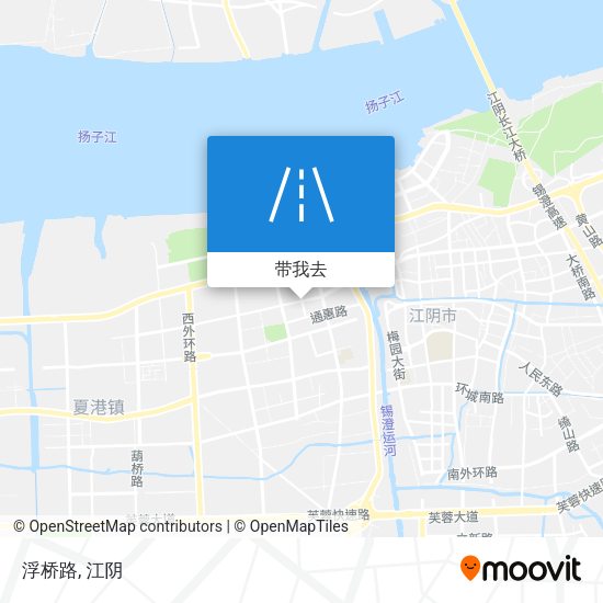 浮桥路地图