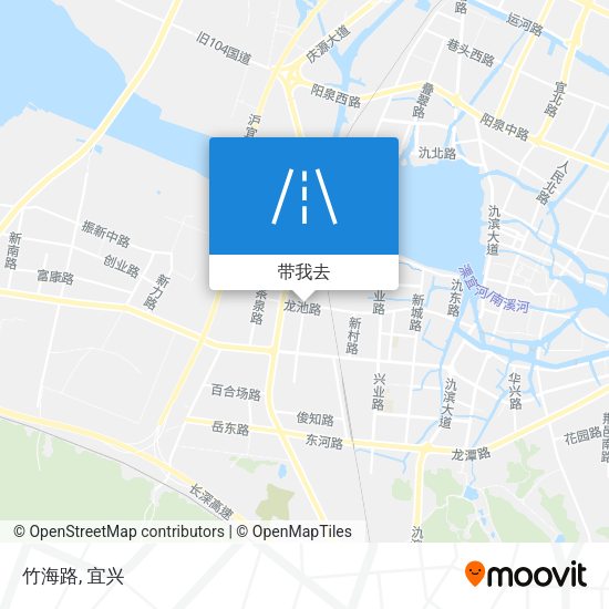 竹海路地图
