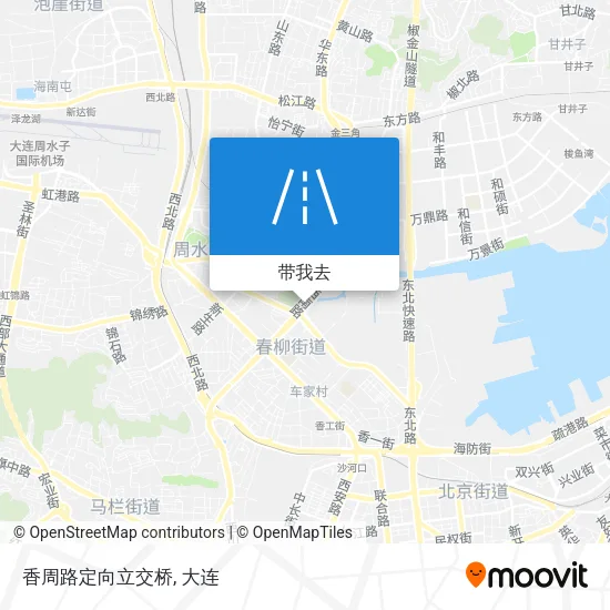 香周路定向立交桥地图