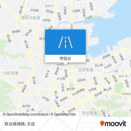 联合路辅路地图