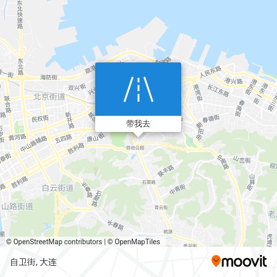 自卫街地图