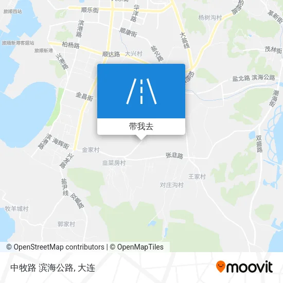 中牧路 滨海公路地图