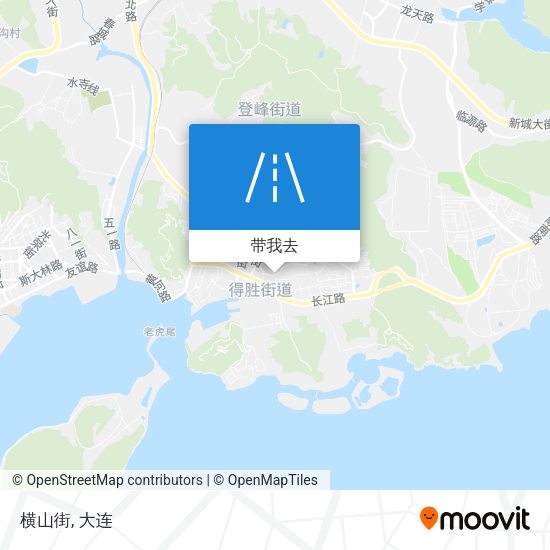 横山街地图