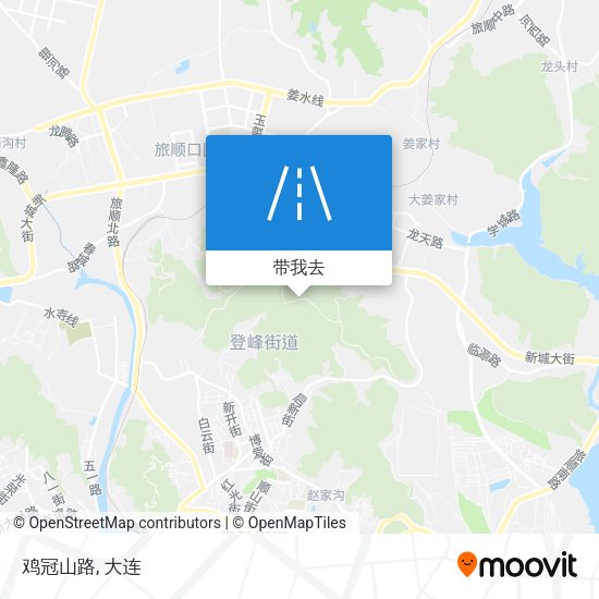 鸡冠山路地图