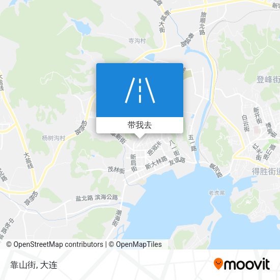 靠山街地图