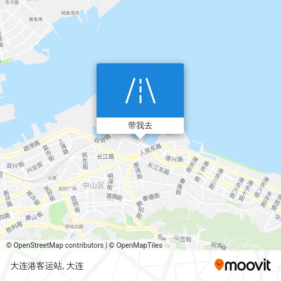 大连港客运站地图
