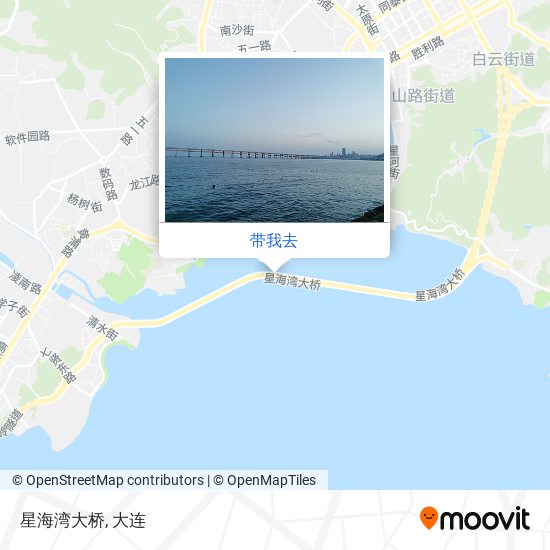 星海湾大桥地图