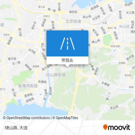 绕山路地图