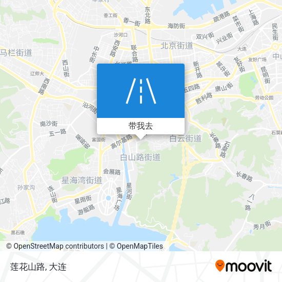 莲花山路地图